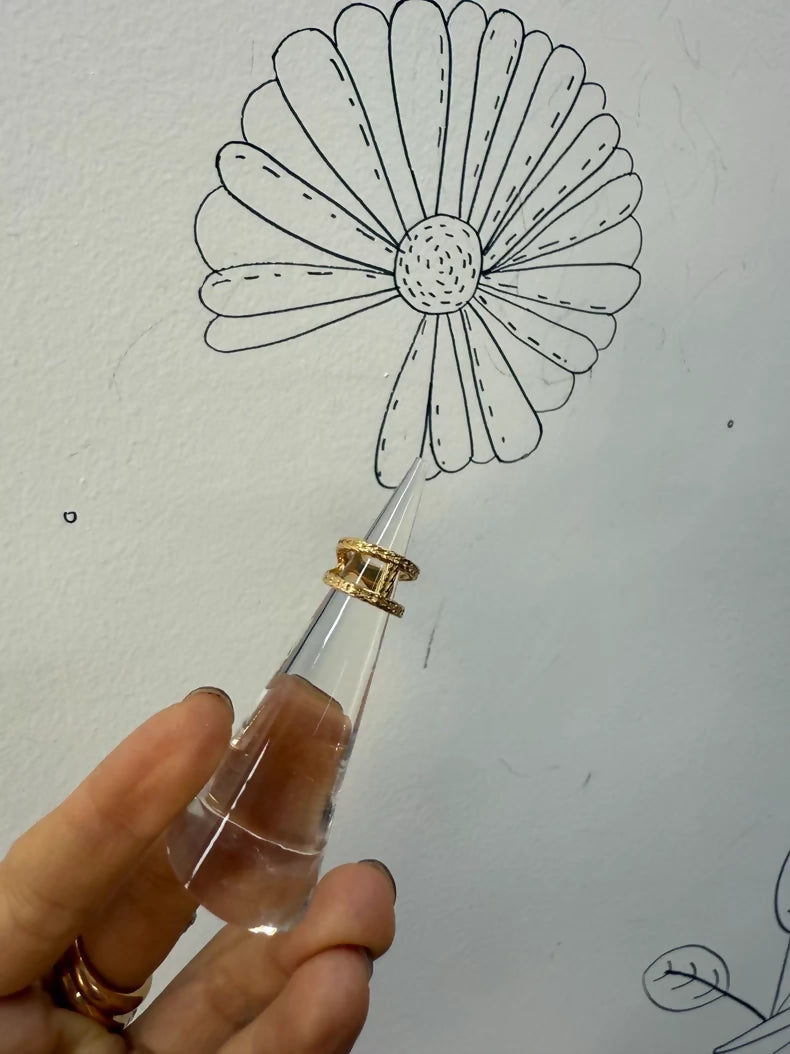 Hermes Chaine Dancre Danae 22G H Circular Ear Cuff,