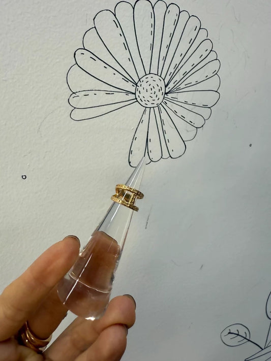 Hermes Chaine Dancre Danae 22G H Circular Ear Cuff,