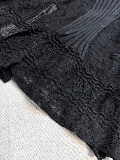 Chanel 16B Black Knit Top