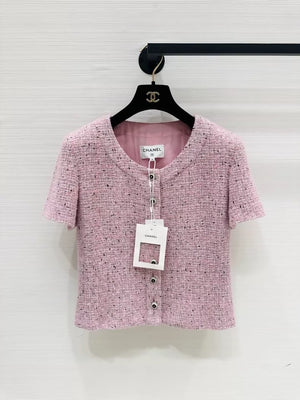 Chanel 25k pink tweed jacket