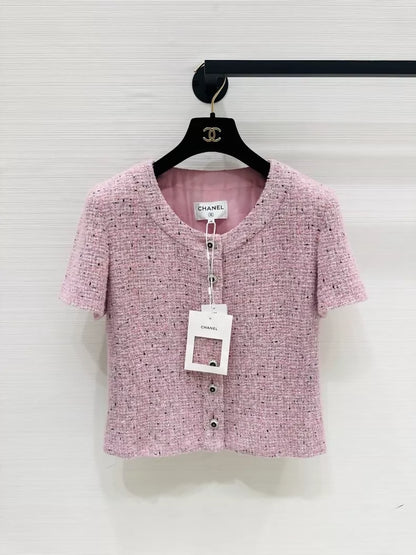 Chanel 25k pink tweed jacket
