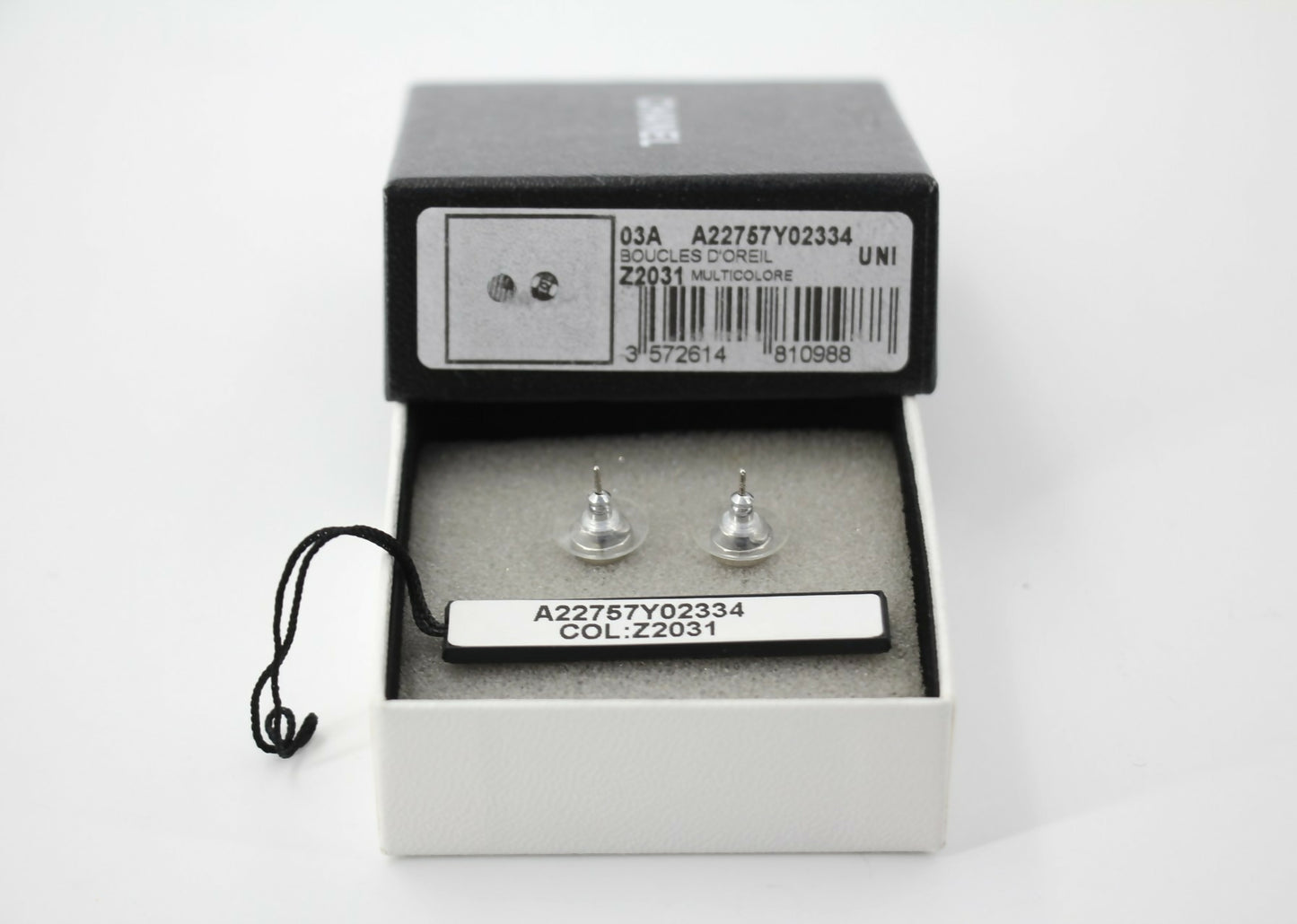 Chanel 03A Metal American Style Round Mini Clip-on Earrings