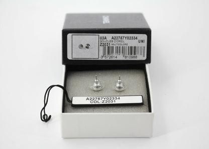 Chanel 03A Metal American Style Round Mini Clip-on Earrings