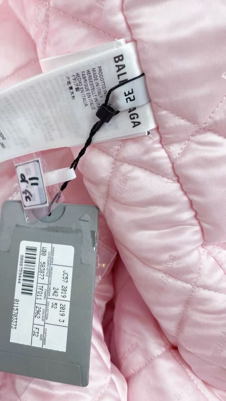 BALENCIAGA Pink Teddy faux-fur jacket size 32