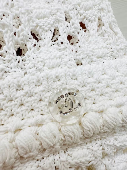 Chanel 26c white belted top, F36