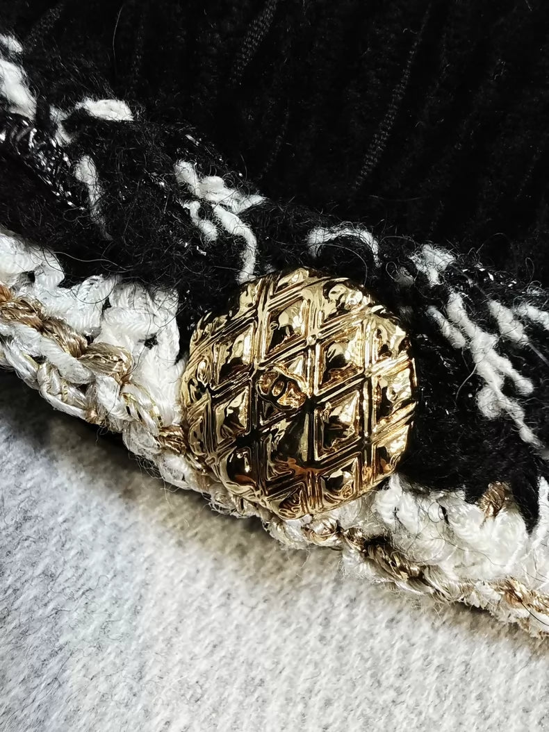 Chanel 25k black corduroy jacket