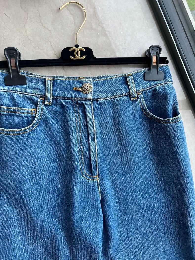 Chanel 22k blue denim jeans