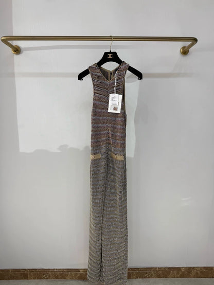 Chanel 24S iridescent knit jumpsuit