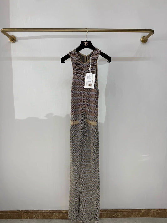 Chanel 24S iridescent knit jumpsuit