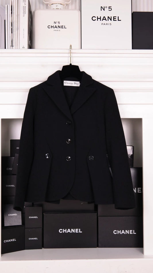 Dior Black Wool Blazer
