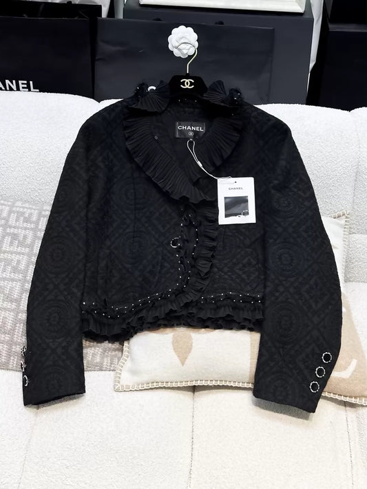Chanel 21A black tweed jacket