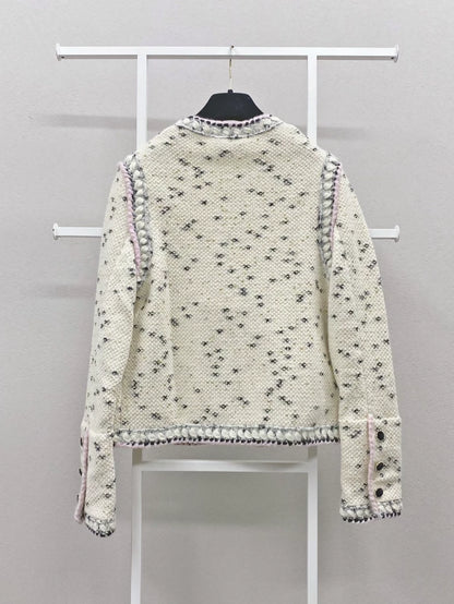 Chanel 21A white knitted jacket