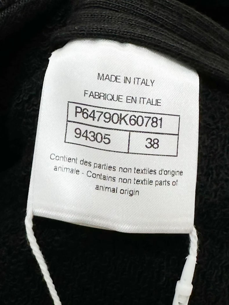 Chanel 20A black tweed & pearls jacket