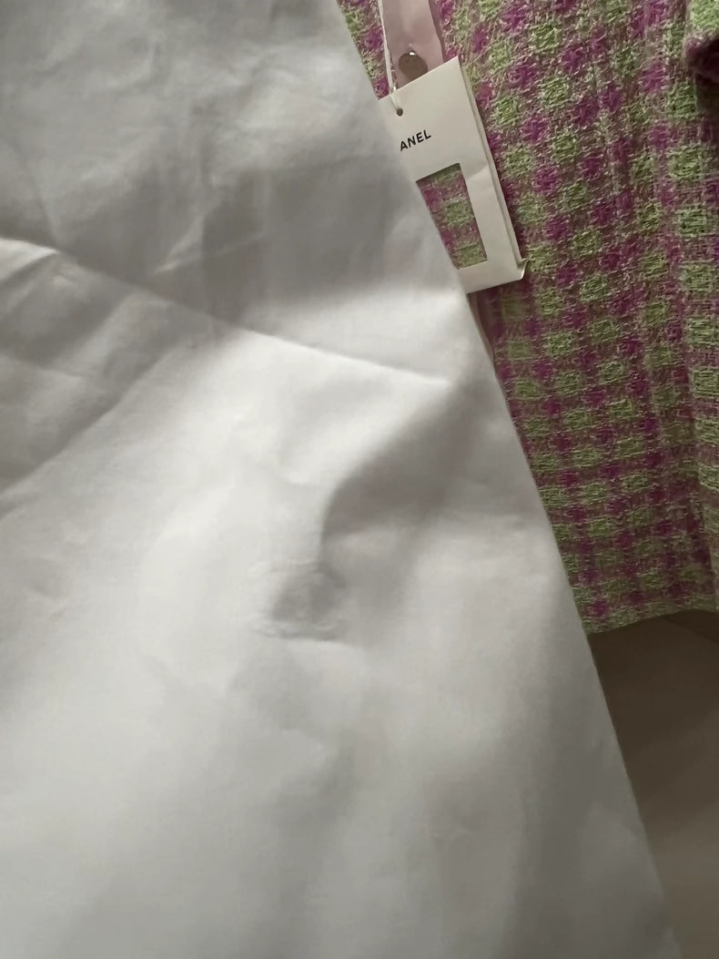 Chanel 25s embroidered white shirt