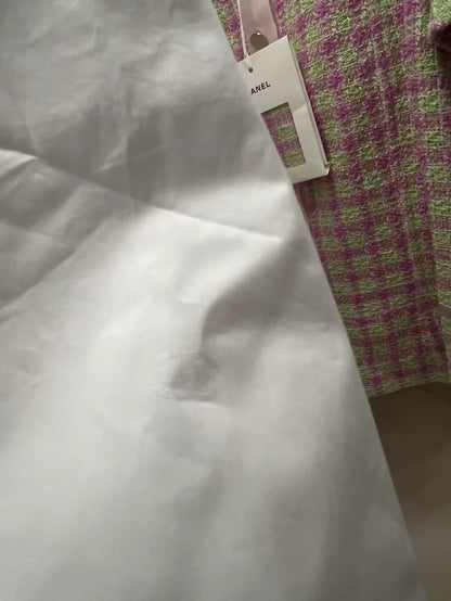 Chanel 25s embroidered white shirt