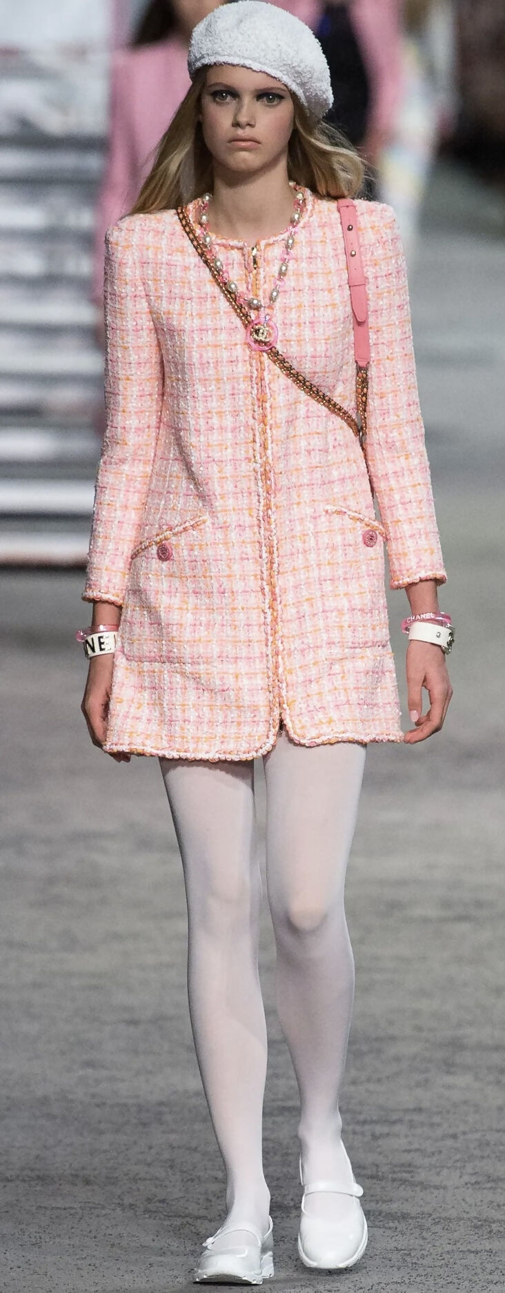 Chanel 19C La Pausa Baby Blue Tweed Jacket Coat FR 44