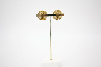Chanel Vintage 91 Imitation Pearl Square Gold-Plated Clip-on Earrings