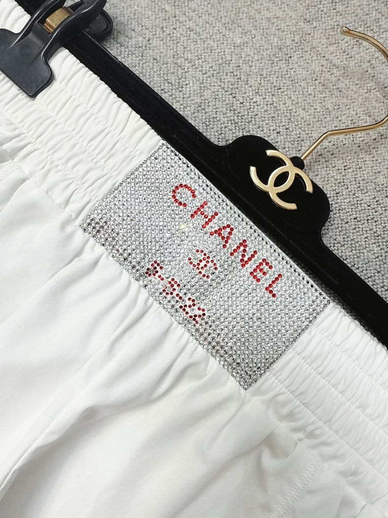Chanel 23c White Shorts