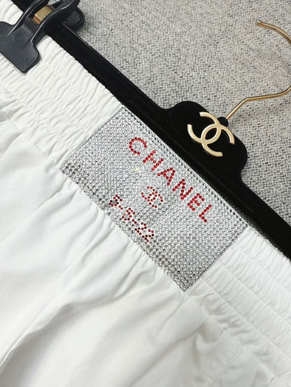 Chanel 23c White Shorts