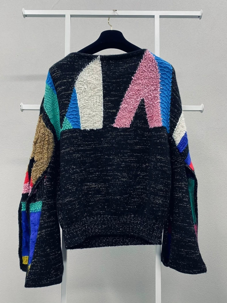 Chanel 19A black 
Multicolor cachemire pullover