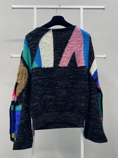 Chanel 19A black 
Multicolor cachemire pullover