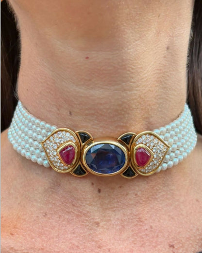 Marina B Gem Set Choker