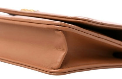 Chanel 19 Caramel Lambskin 21P Wallet On Chain WOC Mixed Metal Hardware