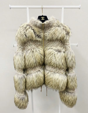 Chanel 2018 fur brown fur jacket
