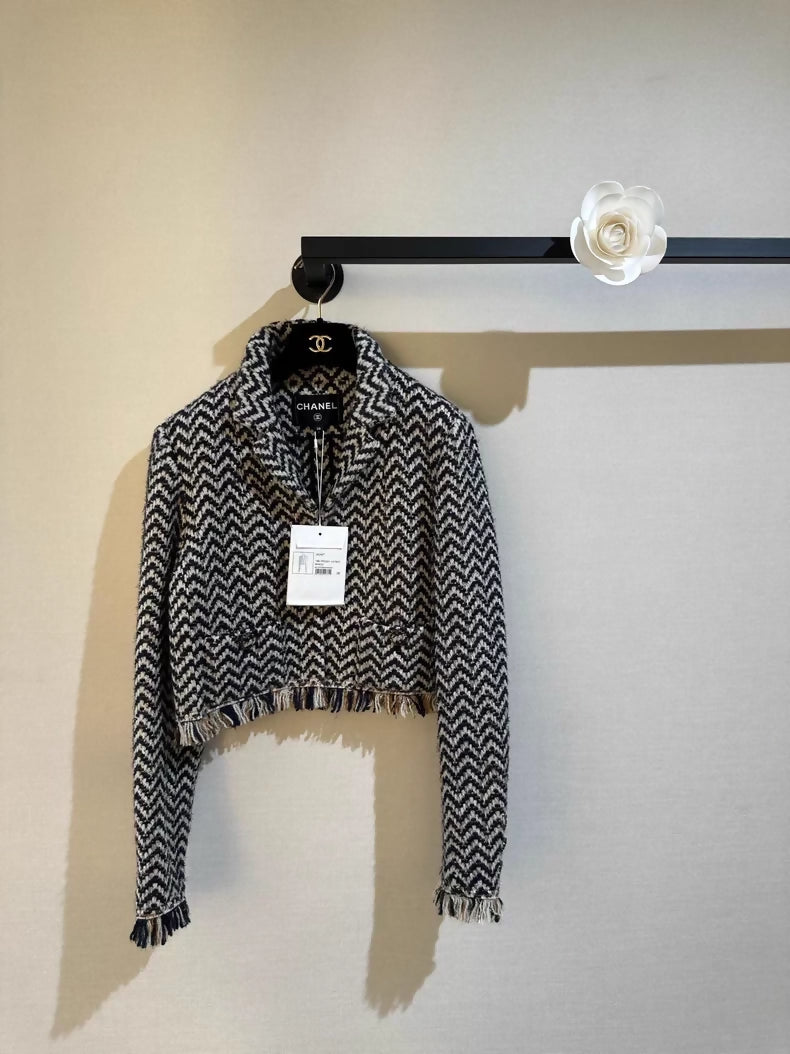 Chanel 19k Wool Fringe jacket