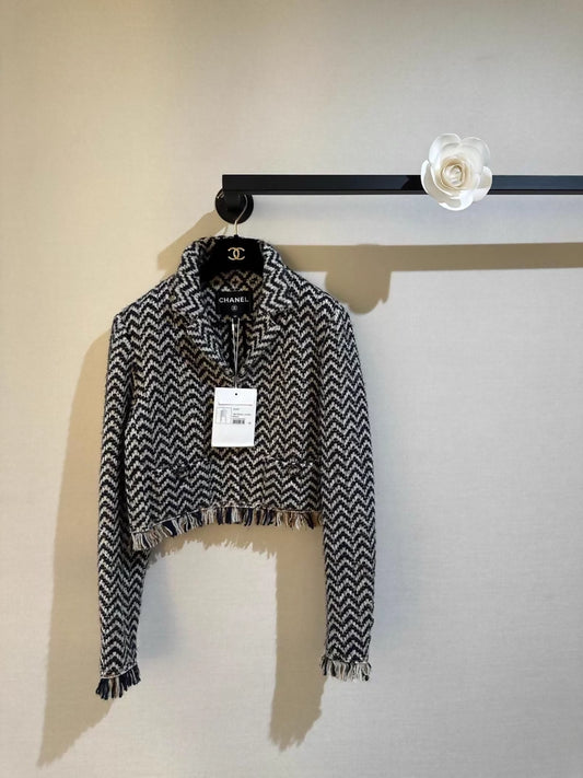 Chanel 19k Wool Fringe jacket