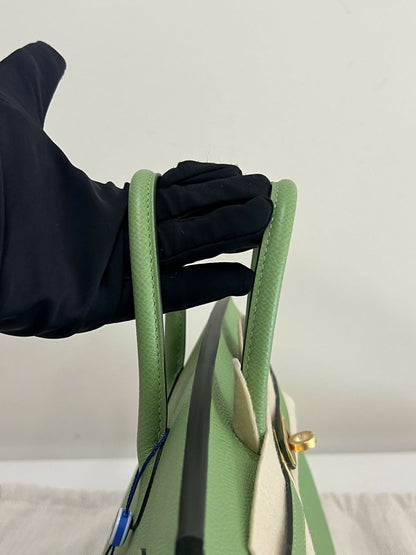 Hermès Birkin 25 Vert Avocado Epsom Leather with Gold Hardware