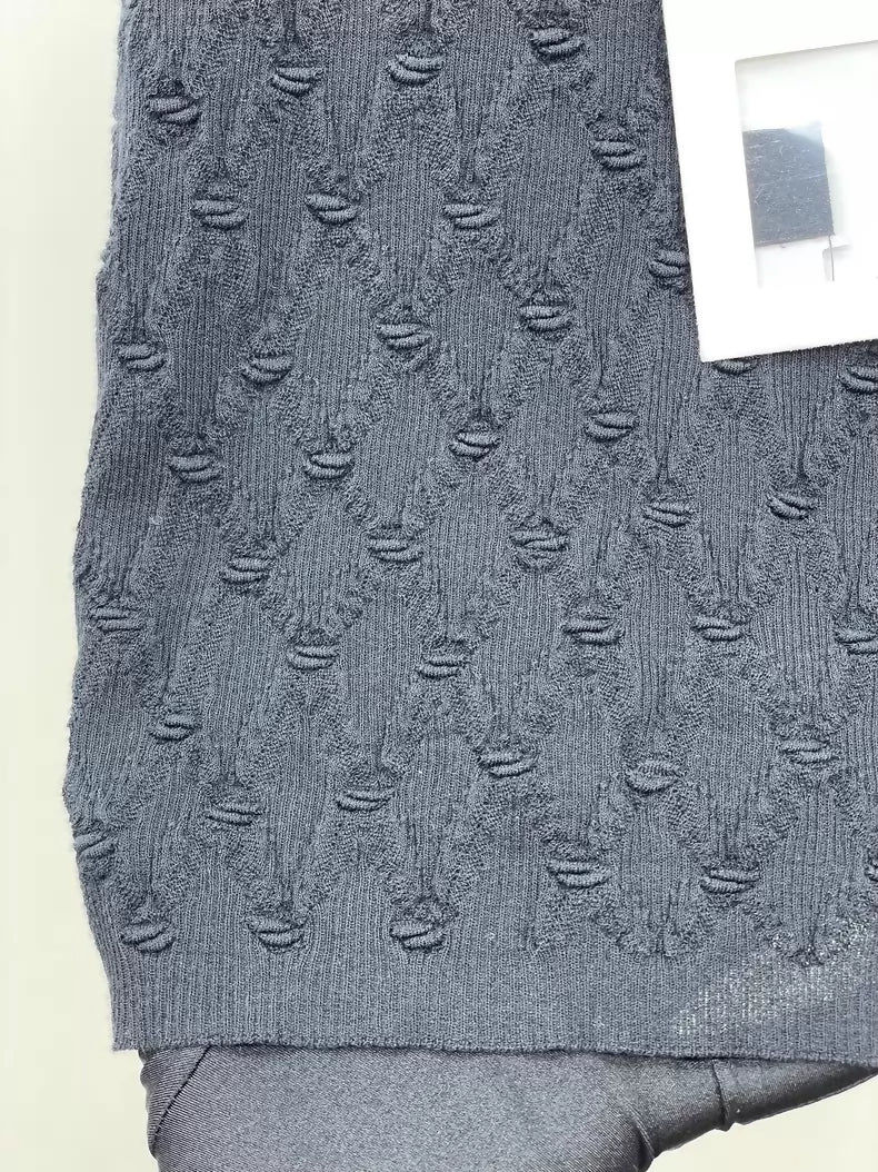 Chanel 24s Black Quilted Knit top