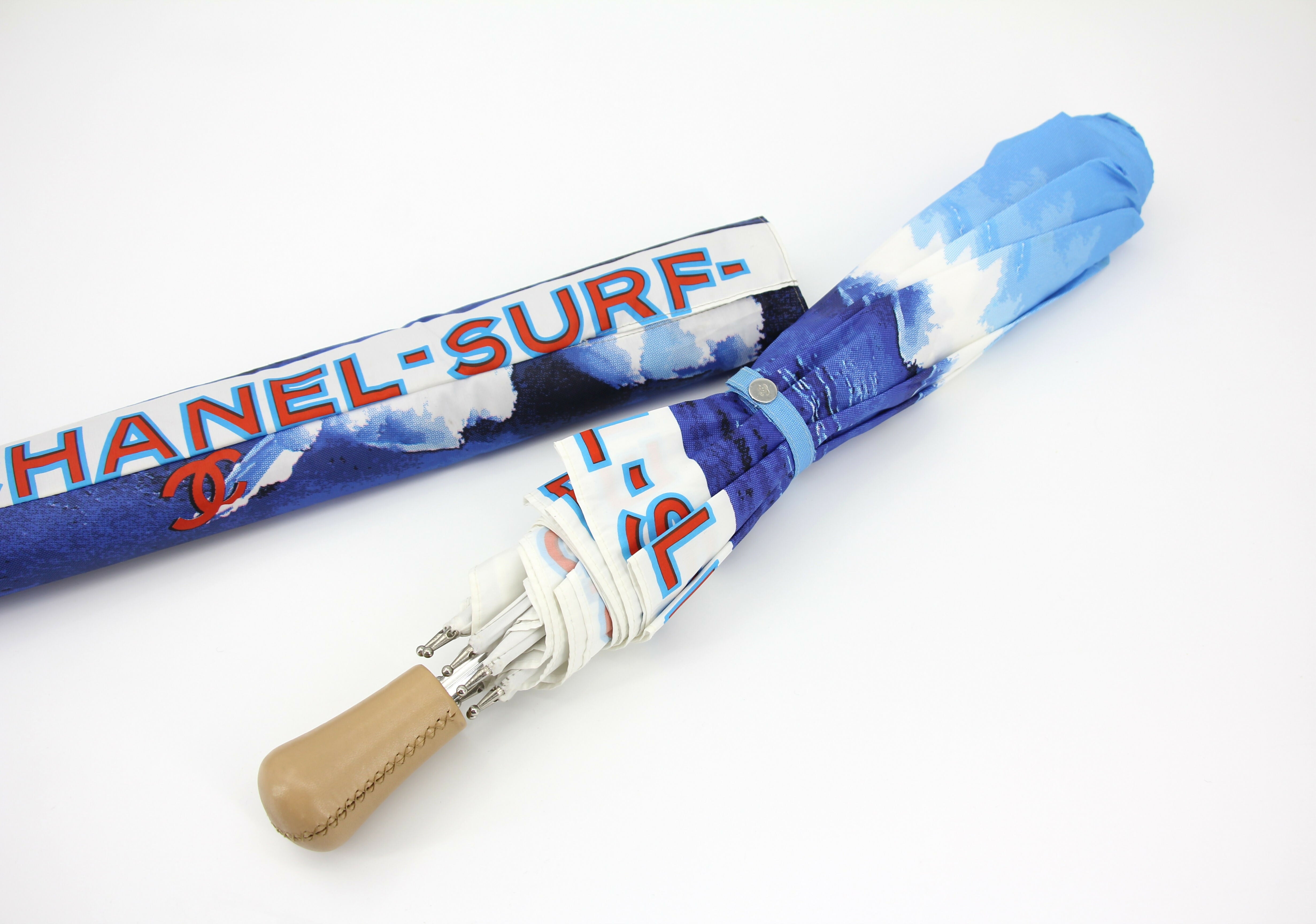 Chanel Vintage 2002 Surf Line Blue Umbrella – Wararni.com