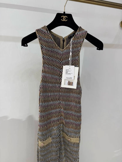 Chanel 24S iridescent knit jumpsuit