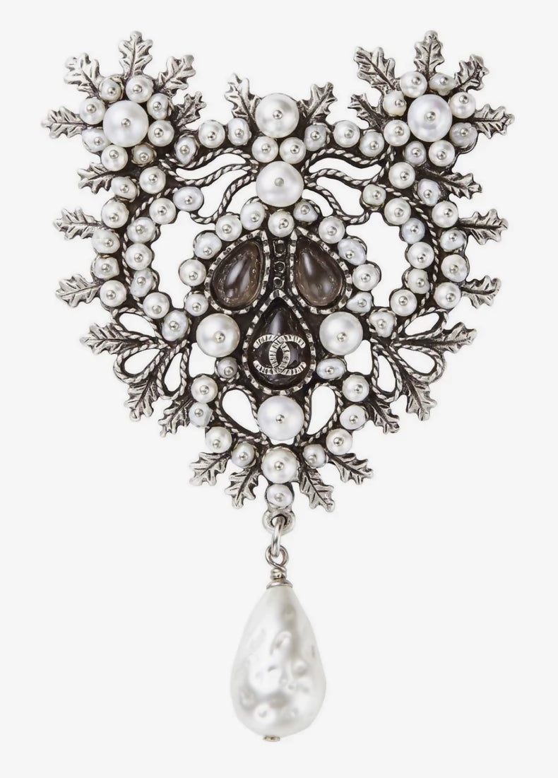 Chanel 15A Heavy Pearl Brooch