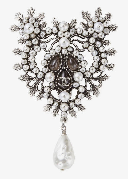 Chanel 15A Heavy Pearl Brooch