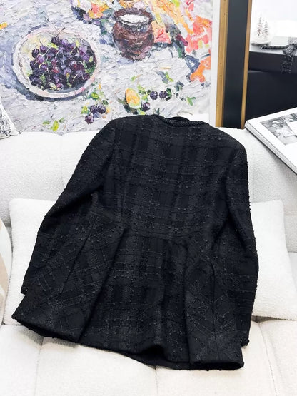 Chanel 23S Black tweed dress