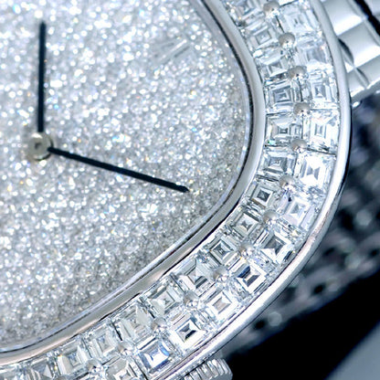 Audemars Piguet 1875 Large Natural Diamonds 18K White Gold Men's Manual Wind
