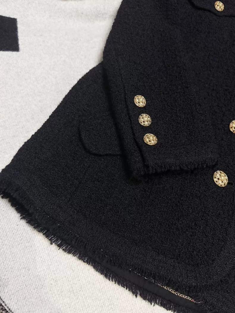 Chanel 20A Black and Gold jacket