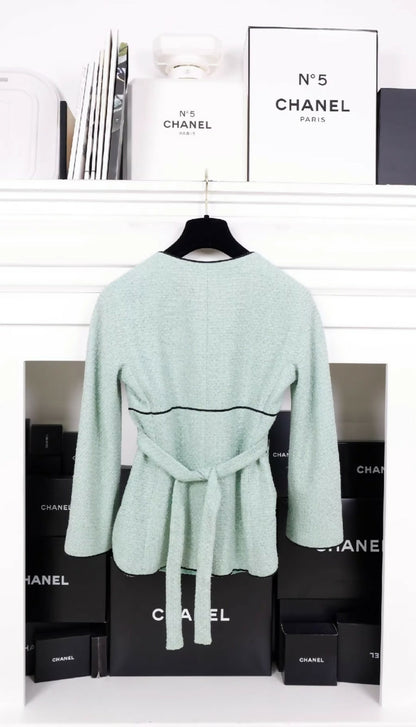 Chanel 2012 Spring/Summer mint green cardigan