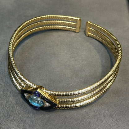 Iconic Marina B Aquamarine Choker Necklace