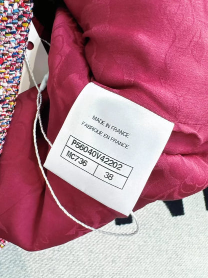 Chanel 17 Pink-Purple Gradient tweed Jacket