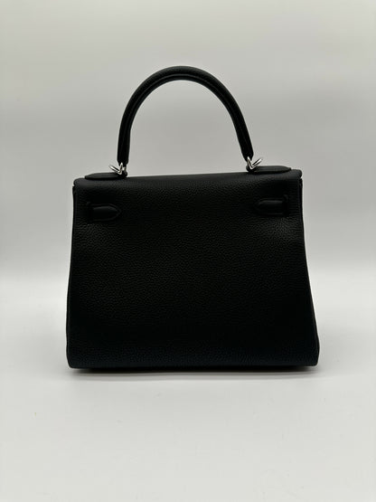 Hermes Kelly 28 black togo phw stamp K