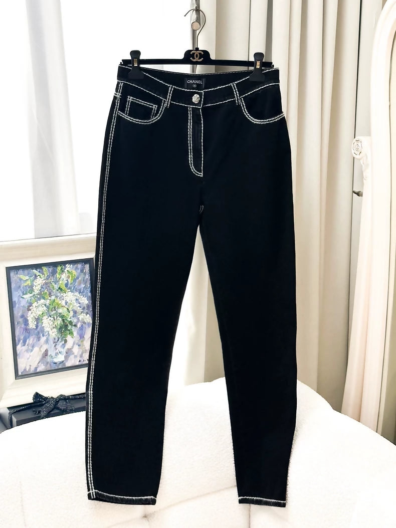 Chanel 24N Coco neige wide leg pants