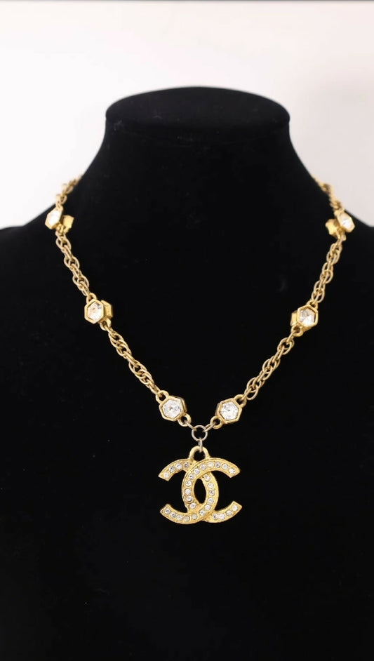 Chanel rhinestone necklace chocker