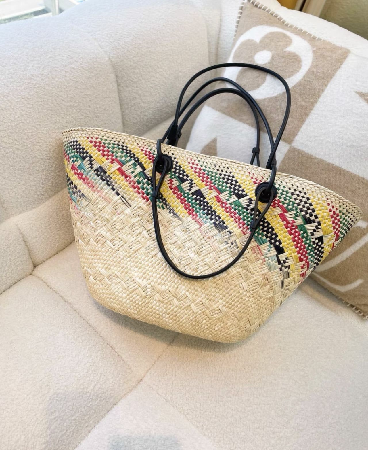 Loewe colorful woven bag