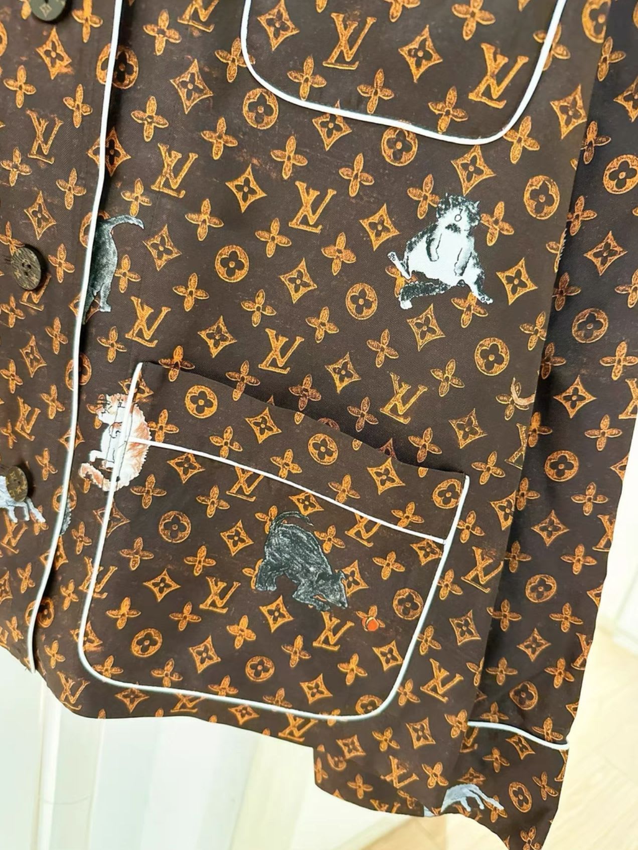 Louis Vuitton limited edition graffiti pajama shirt