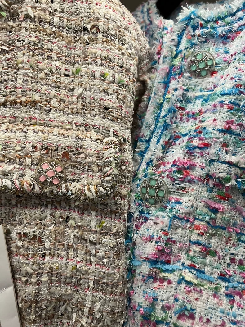 Chanel 19 multicolour tweed vest