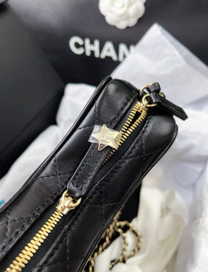 CHANEL 24C STAR BAG LAMBSKIN BLACK GHW