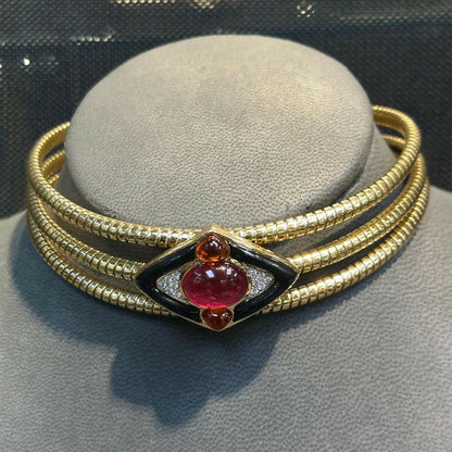Marina B Rubellite Choker Necklace